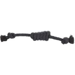 Jouet Ringo Cordon avec 2 noeuds 40 cm Gris fonc&eacute;