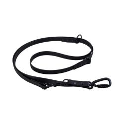 laisse 3 points biothane - mousqueton alu de s&eacute;curit&eacute; - jokidog 2,40 m