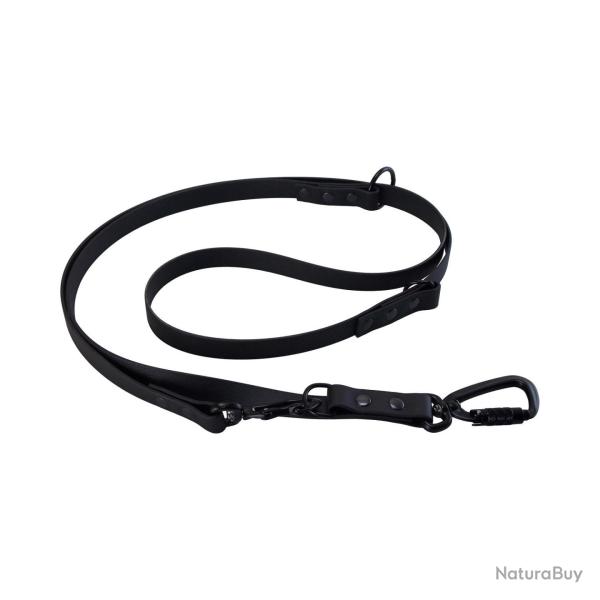 laisse 3 points biothane - mousqueton alu de s�curit� - jokidog 2,40 m