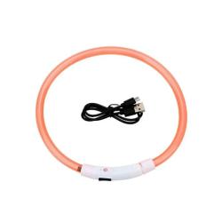 Collier LED &eacute;tanche r&eacute;glable orange