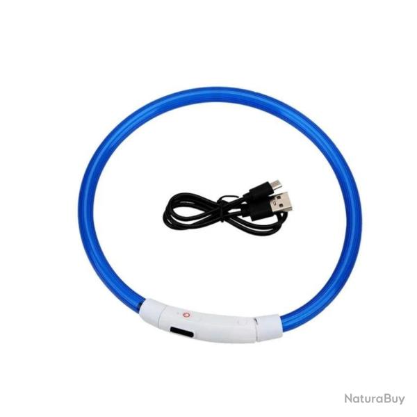 Collier LED �tanche r�glable bleu