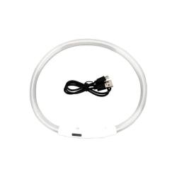 Collier LED &eacute;tanche r&eacute;glable blanc