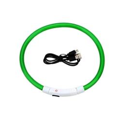 Collier LED &eacute;tanche r&eacute;glable vert