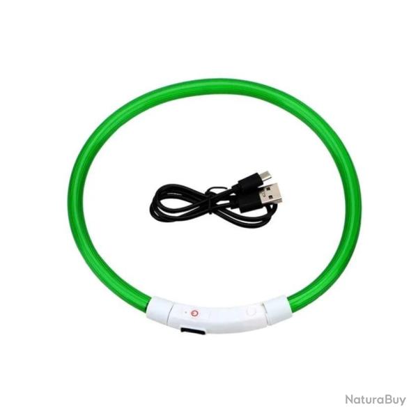 Collier LED �tanche r�glable vert