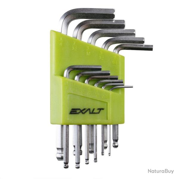 Exalt Hex Key Set - Jeu de cl�s hexagonales - Ensemble de cl�s hexagonales 11 pi�ces (pouces)