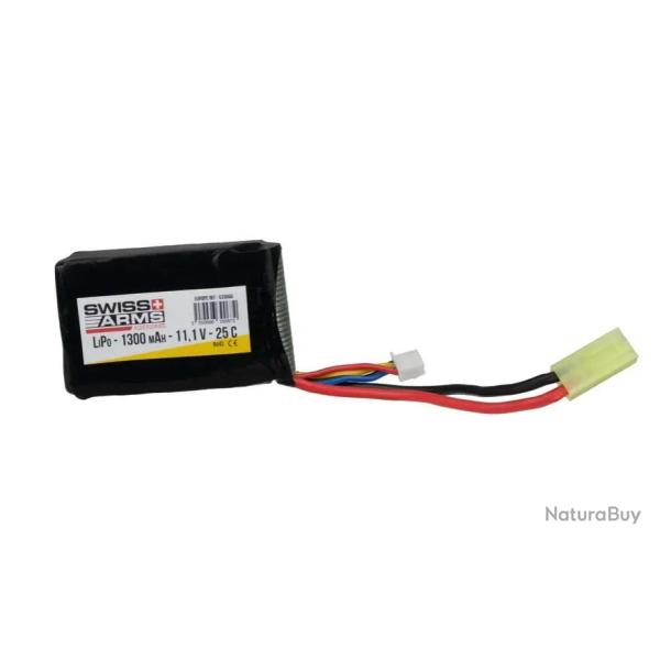 Batterie Li-Po -FAMAS 11.1V 1300 mAh 25C - Swiss Arms