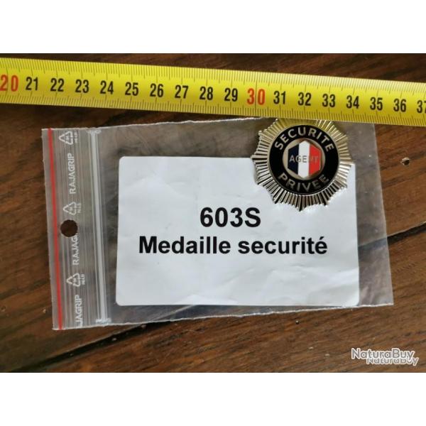 MEDAILLE POUR LES SERVICES DE SECURITE PRIVEE GK 603S (A023)