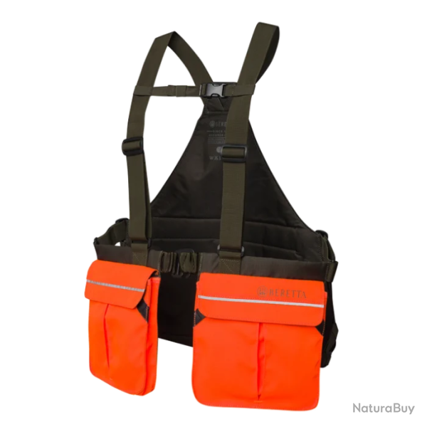 Gilet de tir Beretta Strap EVO - Vert / Orange