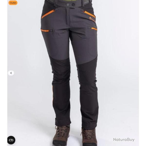 PANTALON PINEWOOD FEMME ABISKO LIGHT STRETCH SHELL W446 ANTHRACITE/BLACK 32110