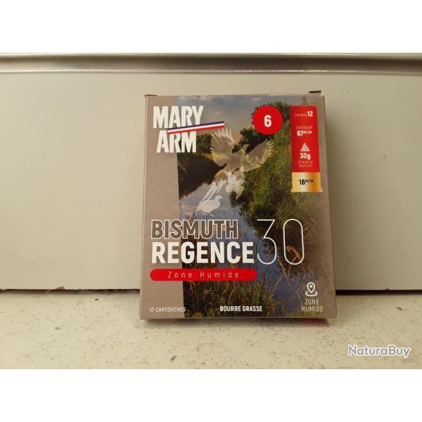 LOT DE 20  CARTOUCHES MARY ARM BISMUTH REGENCE CAL12   .30gr  .BG