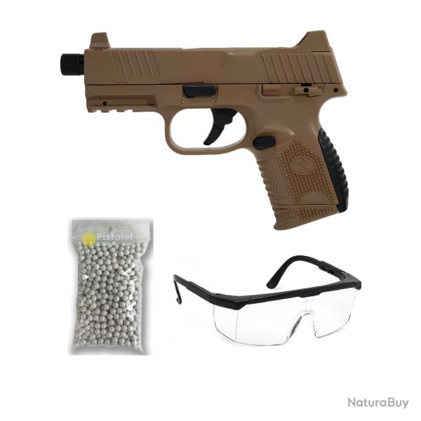 Pack R�plique airsoft FN 509 Tactical FDE Tan � ressort (Cybergun)