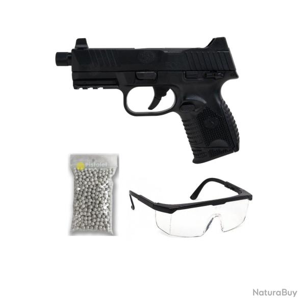 Pack R�plique airsoft FN 509 Tactical Noir � ressort (Cybergun)