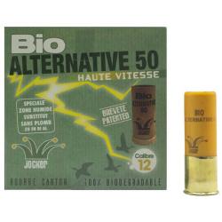 BOITE DE 25 CARTOUCHES JOCKER BIO ALTERNATIVE 50 CAL.12/76 34G SUBSTITUT PLP N&deg;6 - SUBSTITUT TOUS FU