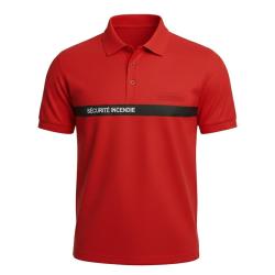 Polo SSIAP DUOPRO bande noire S&Eacute;CURIT&Eacute; PRIV&Eacute;E
