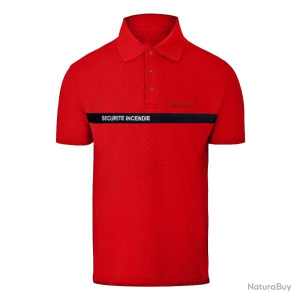Polo SSIAP DUOPRO bande noire S�CURIT� PRIV�E