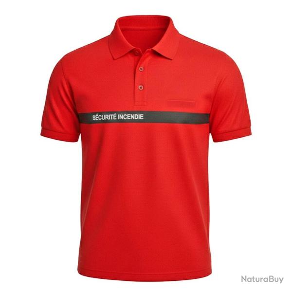 Polo SSIAP DUOPRO bande noire S�CURIT� PRIV�E