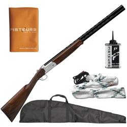 Pack chasseur ! Fusil superpos&eacute; Yildiz extracteur plaine cal. 20/76 + fourreau + nettoyage + porte p