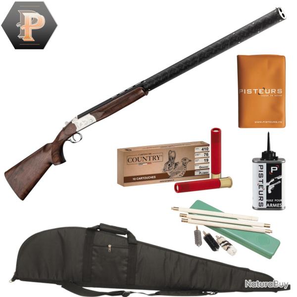 Pack chasseur ! Fusil de chasse superpos� Yildiz Cal.410 + mun + fourreau + nettoyage + porte p