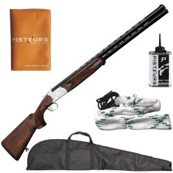 Pack Chasseur ! Fusil superpos&eacute; Luxe Yildiz ejecteur plaine cal. 20/76 + fourreau + nettoyage + port