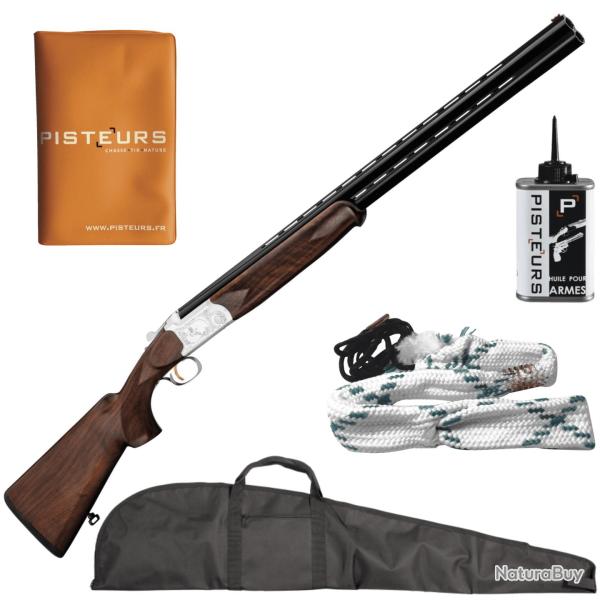 Pack Chasseur ! Fusil superpos� Luxe Yildiz ejecteur plaine cal. 20/76 + fourreau + nettoyage + port