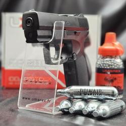 PACK PR&Ecirc;T A TIRER PISTOLET UX TDP 45 CO2 CAL BB/4.5MM