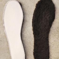 Semelles en peau d agneau int&eacute;rieures de chaussures 36 au 47