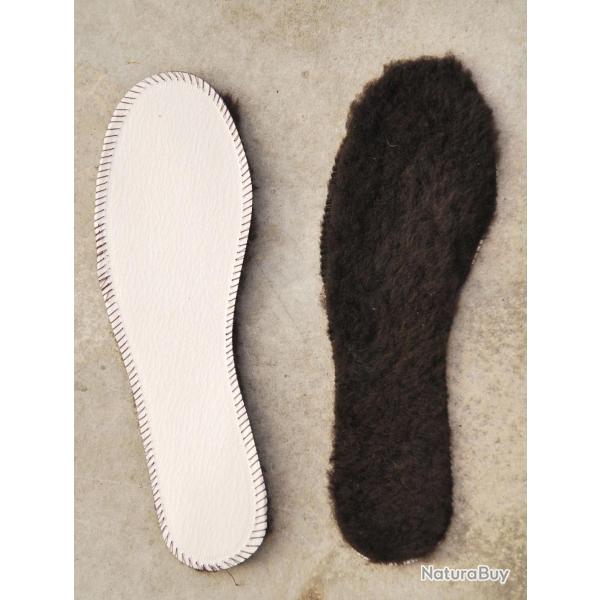 Semelles en peau d agneau int�rieures de chaussures 36 au 47