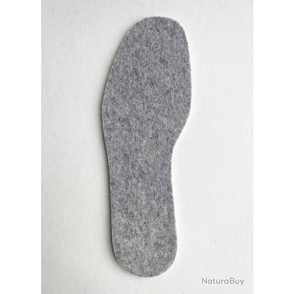 Thermo semelles froid extr�me feutre de laine aluminium