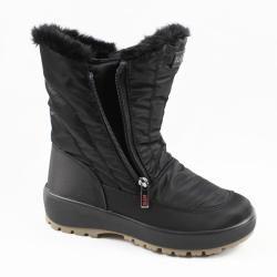 Bottes de neige apr&egrave;s ski avec crampons amovibles anti glisse Olang Monica noir