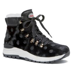 Bottines chaudes et luxueuses femme en peau vache fourr&eacute;es mouton v&eacute;ritable Olang Lima II 38 noir &agrave; 