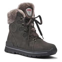 Bottines hiver en peau de mouton retourn&eacute;e pour Femme - Olang Gufo moka 38 TAUPE