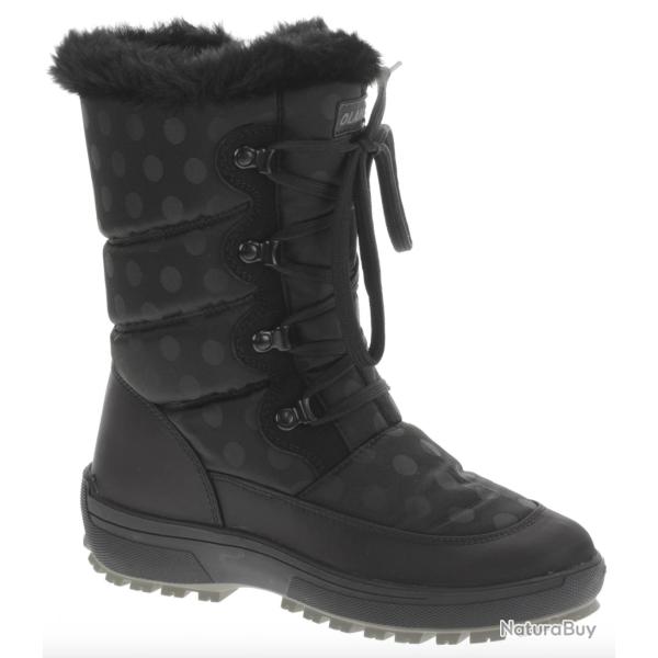 Bottes chaudes de neige apr�s-ski femme Olang Carmen 38 38 noir � pois noirs