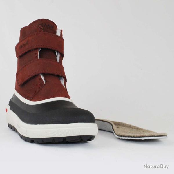 Bottines femme en cuir hydrofuge et crampons OC - Olang Louise 38 38 Bordeaux fonc�