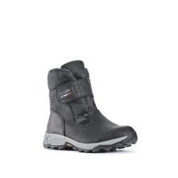 Bottines chaudes pour homme en cuir noir Hydro-York DAVOS 42 noir 42