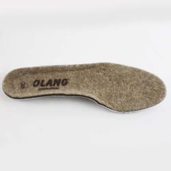Bottes chaudes femme cuir su&egrave;de et col en tweed - Olang Merano 38 jaune moutarde semelle additionnel