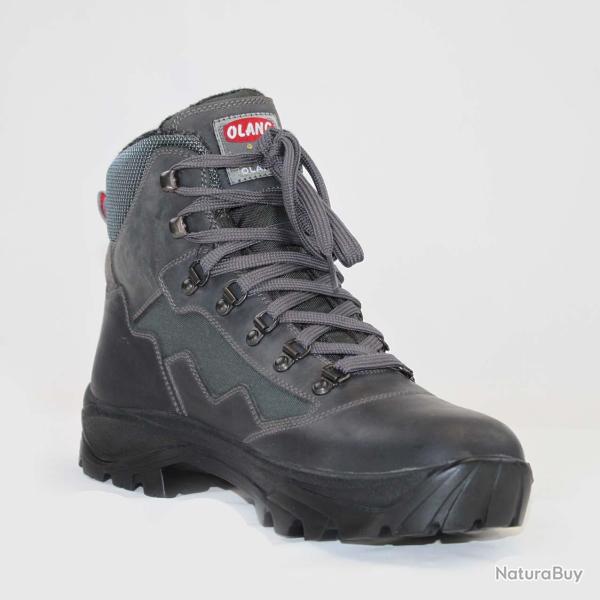 Bottes chaudes pour homme en cuir gris anthracite imperm�able 42 42 gris anthracite