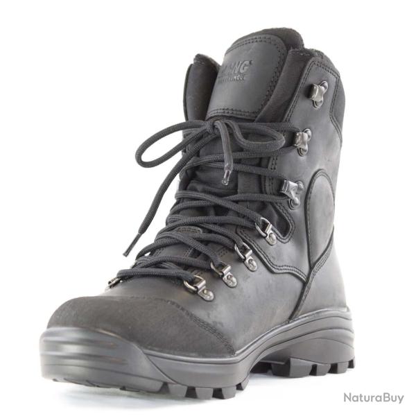 Boots en cuir hydrofuge noir chaudes pour homme avec protection caoutchouc 42 noir 42