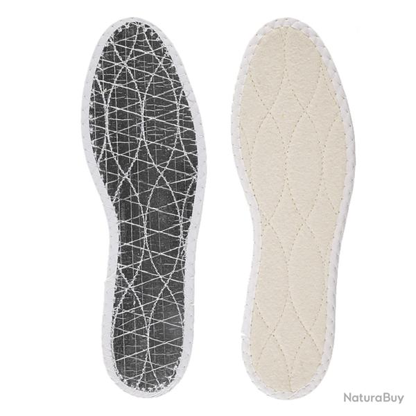 Semelles thermiques feutre de laine et Aluminium