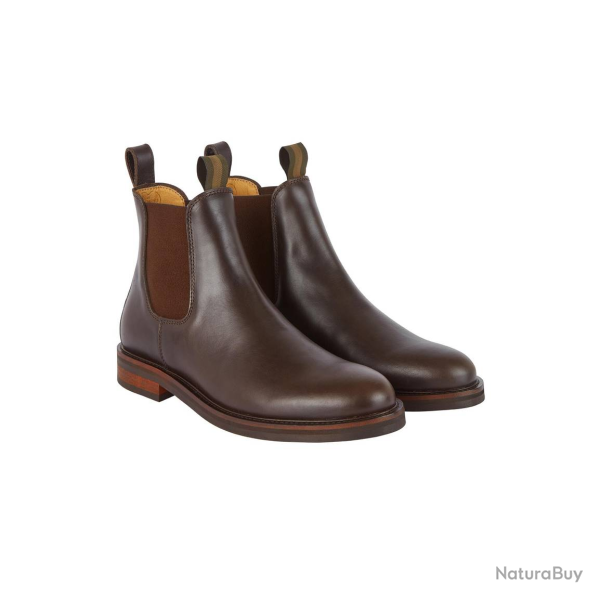 Bottines Le Chameau La Chelsea cuir Marron fonc�