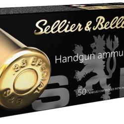 BOITE DE 50 CARTOUCHES SELLIER BELLOT CAL.38 SPECIAL FMJ 158GRS - CATEGORIE B