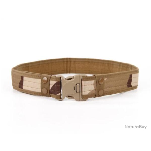 Ceinture en Toile CamSolomon pour Homme Boucle � D�gagement Rapide D�sert Camouflage