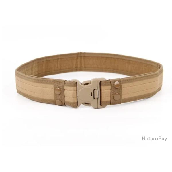 Ceinture en Toile CamSolomon pour Homme Boucle � D�gagement Rapide Beige Kaki