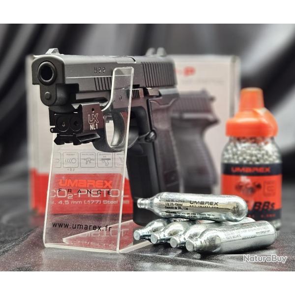 PACK LASER PR�T A TIRER PISTOLET UX HPP CO2 CAL BB/4.5MM