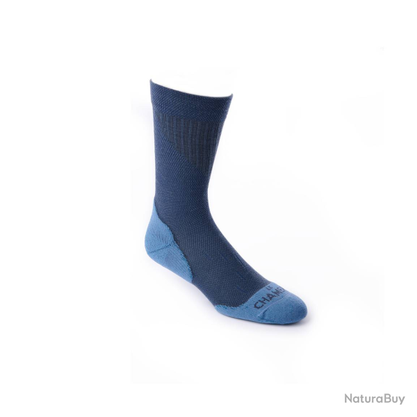 Chaussettes basses Le Chameau Iris - Bleu fonc� / S