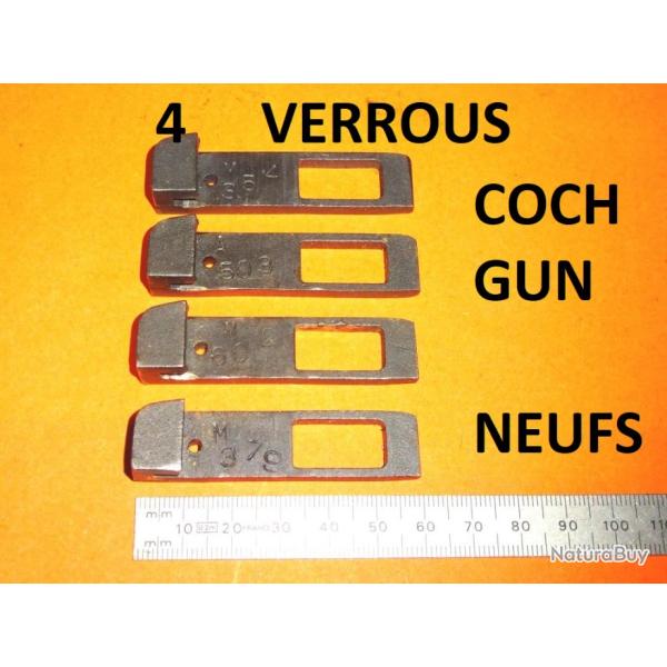 LOT de 4 verrous NEUFS de fusils juxtapos� COACH GUN - VENDU PAR JEPERCUTE (HUA98)