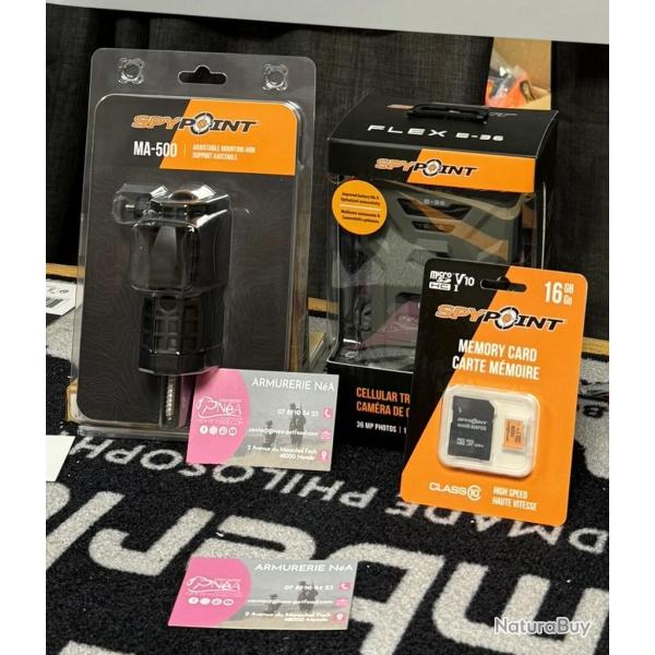 SPYPOINT FLEX-E36 + SUPPORT MURAL + CARTE SD LIVRAISON OFFERTE