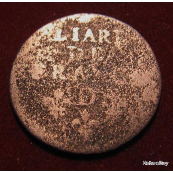 FRANCE liard D Louis XIIII (1655 )   TB+