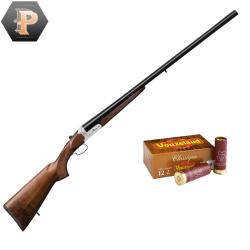 Pack Chasseur ! Fusil juxtapos&eacute; Yildiz El&eacute;gant DD Cal. 12/76 + mun