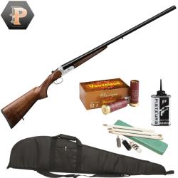 Pack chasseur ! Fusil juxtapos&eacute; Yildiz El&eacute;gant DD Cal. 12/76 + mun + fourreau