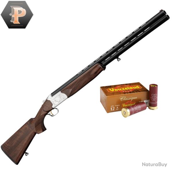 Pack Chasseur ! Fusil superpos� Yildiz Luxe de plaine - Cal.12/76 + mun
